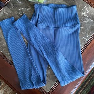 Carbon38 Ribbed Leggings EUC